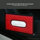 thumbnail image 4 of Bewildely Soporte para pañuelos de coche, visera de cuero PU, caja de almacenamiento para servilletas, caja de almacenamiento de papel para automóvil, Almacenamiento y organización del hogar Gris Bewildely HA075312-04, 4 of 6