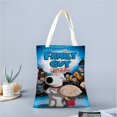 thumbnail image 2 of Family Guy Bolso de tela con estampado de lienzo para mujer, bolsa de compras reutilizable y estética, con cremallera interior, regalo para mujer, 35 × 40 cm., 2 of 6
