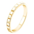 thumbnail image 2 of AFFY Stuckable Wedding Band Ring With Structure In 18k Solid Yellow Gold Ring Size-5, 2 of 3