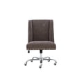 thumbnail image 3 of Bowery Hill Transitional Fabric Armless Office Chair in Charcoal Gray, 3 of 20