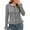 Gray, variant on Women's Casual Fashion Solid Color Short Sweater Ruffled Top for Fall Winter Feminine Touch,Pink,S