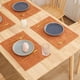 thumbnail image 5 of CaiYueKe Double Sided Heat Insulating Placemat Non Slip Washable Kitchen Dining Table Protector Mat for Home Decor Western Style Wipeable Faux Leather Decorative, 5 of 7
