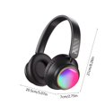 thumbnail image 3 of [Updated Bluetooth Headphones Over Ear, 65 Hours Playtime Wireless Headphones with Microphone,Foldable Lightweight Headset with Deep Bass,HiFi Stereo Sound for Travel Work Cellphone,Black, 3 of 6