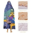 thumbnail image 4 of Adventure Time Wearable Blanket Cloak Arctic Velvet Hooded Blanket Soft Fuzzy Hoodie Blanket Cape for Adults Kids 60"x80", 4 of 8