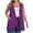 Purple, variant on Posijego Women's Plus Size Cardigans with Pockets Lightweight Open Front Casual Sleeveless Outerwear