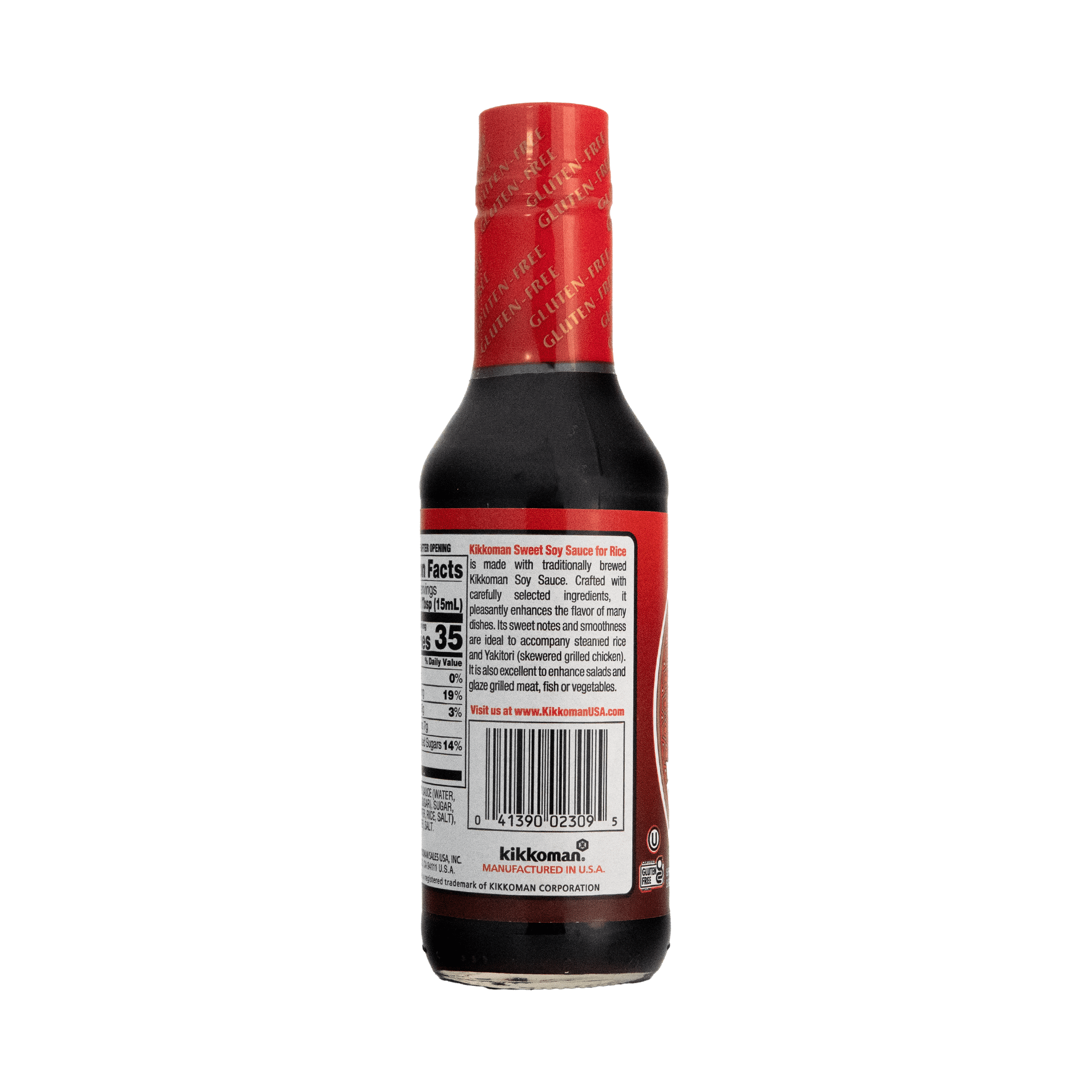 Kikkoman Gluten-Free Sweet Soy Sauce for Rice, 10 oz Glass Bottle