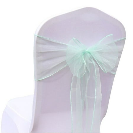 

UMMH Organza Chair Sashes Bow for Wedding Party Chair Tie Wedding Banquet Chairs Knot Cover Party Decor DIY Home Decoration