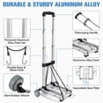 thumbnail image 4 of Carrito de equipaje KEDSUM Mini plegable de aluminio con capacidad de 120 libras, 4 of 8