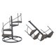 thumbnail image 1 of Estante decorativo para plantas de estilo europeo, multifuncional, de hierro forjado, fácil de instalar para balcón y sala de estar., 1 of 14
