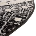 thumbnail image 6 of Rugs.com Moroccan Trellis Collection Rug – 4' x 6' Oval Black And White Medium Rug Perfect For Living Rooms, Large Dining Rooms, Open Floorplans, 6 of 8