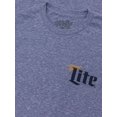 thumbnail image 2 of Tee Luv Miller Lite Milwaukee Wisconsin Beer Logo Royal Snow Heather T-Shirt (Men's) (L), 2 of 6