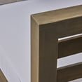 thumbnail image 5 of Frankie Outdoor 4 Seater Acacia Wood Club Chair and Coffee Table Set, Gray and White, 5 of 10