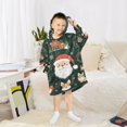 thumbnail image 6 of FORMRS Wearable Blanket Hoodie with Sleeves for Kids Cozy Flannel Sweatshirt, Whimsical Christmas, 6 of 7