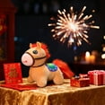 thumbnail image 6 of KOYPTL Chinese Stuffed Horse,Festive Holiday Decorations for Home Office Store Restaurant Tabletop,Brown Fire Horse Mascot Zodiac Blessing Souvenir for Car Ornaments Boys girls Adults Hugging Pillow, 6 of 6