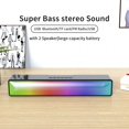 thumbnail image 3 of Haut-parleur Bluetooth Rbg 20W Son Surround 3D Double Haut-Parleurs Audio de Jeu Informatique avec Lumière Colorée Noir, 3 of 5