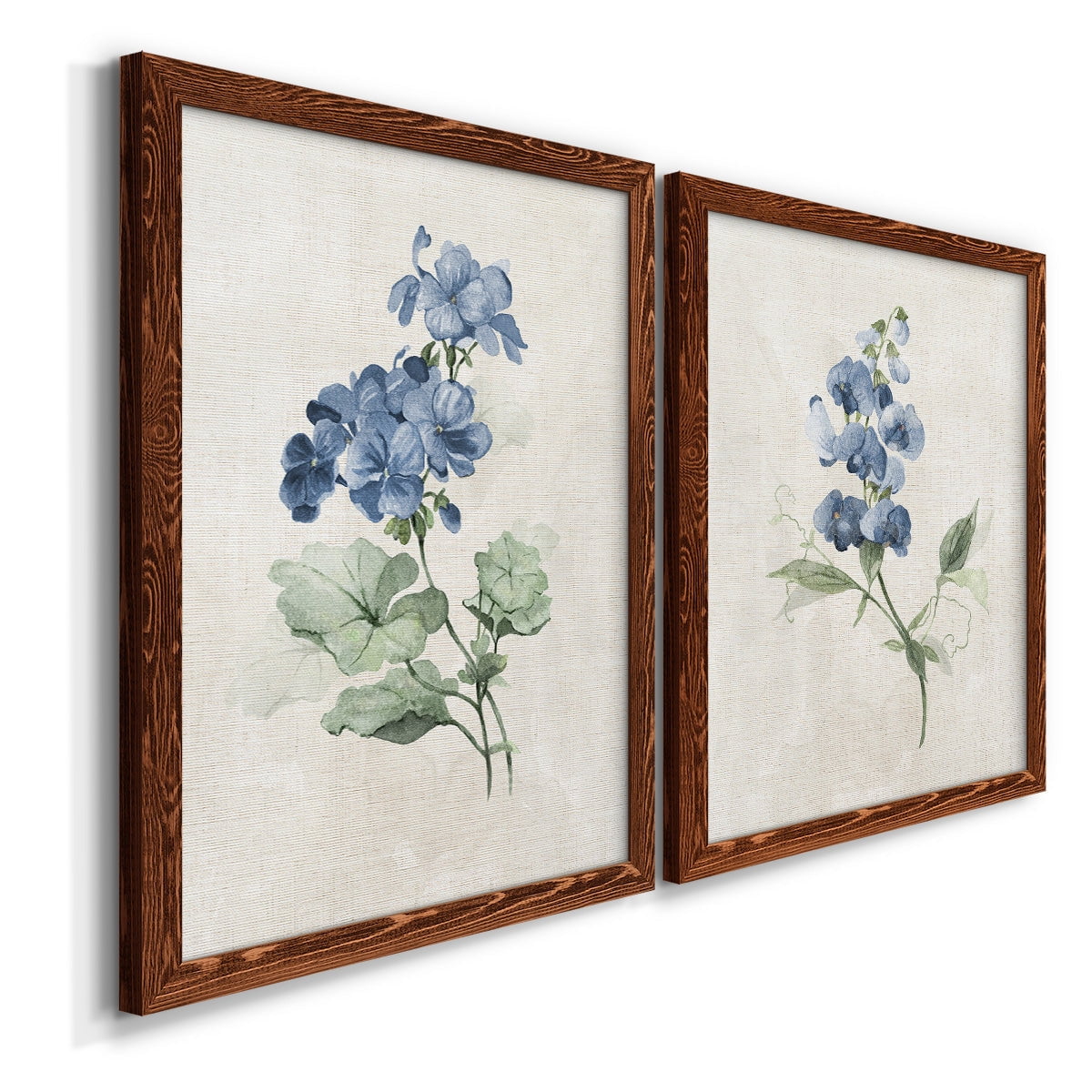 Farmhouse Periwinkle I - Premium Framed Canvas 2 Piece Set - Ready to Hang