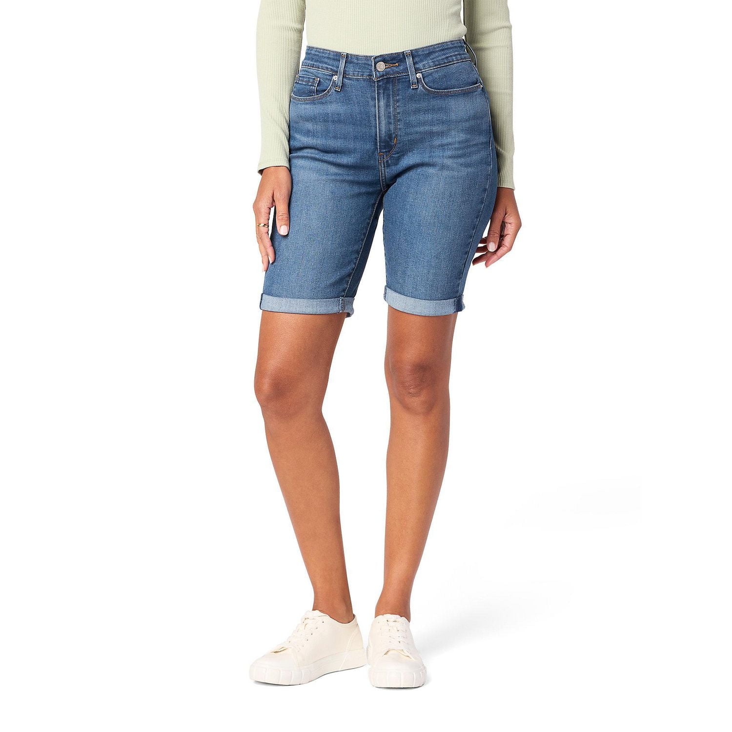 Levi Strauss Signature™ Women's Mid Rise Bermuda Shorts
