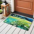 thumbnail image 5 of Blue Green Forests 2'x3' Washable Rug, Spring Oil Painting Daisy Nature Landscape Non-Slip Soft Doormat Area Rugs for Entrance Bathroom Bedsides, Carpet for Kitchen Bedroom, Entryway Floor Mat, 5 of 9