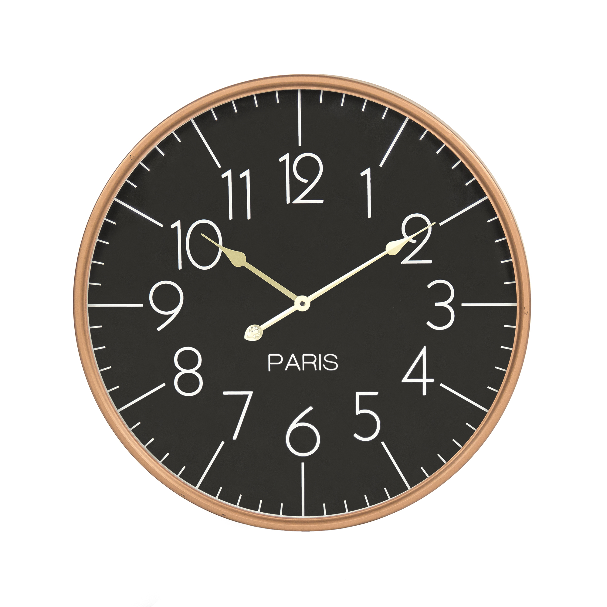 Bronze Metal Wall Clock