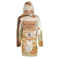 thumbnail image 2 of Welcome Fall Akita Cozy Autumn Field Pumpkins Golden Leaves All Over Print 3D Hooded Duffle Toggle Coat Inu Dog Lover - 12013, 2 of 6