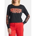 thumbnail image 4 of Stranger Things Graphic Cropped Tee with Long Sleeves, Women’s and Women’s Plus, 4 of 5
