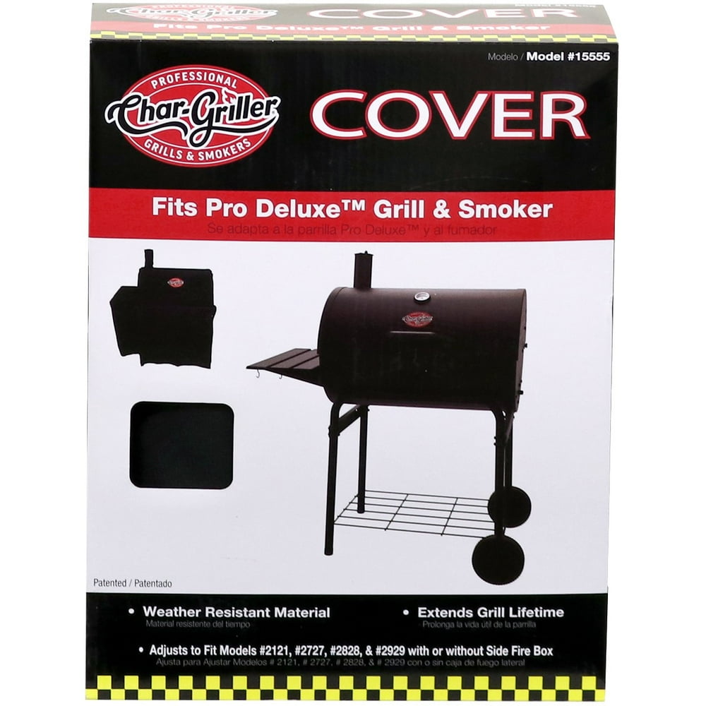 CharGriller Smokin Pro/ Pro Deluxe Grill Cover, Black 5555 Walmart