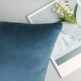 thumbnail image 2 of Ashler Soft Velvet Throw Pillow Cushion Home Decorative, Grey blue, 22 x 22 inch, 2 Packs, 2 of 5