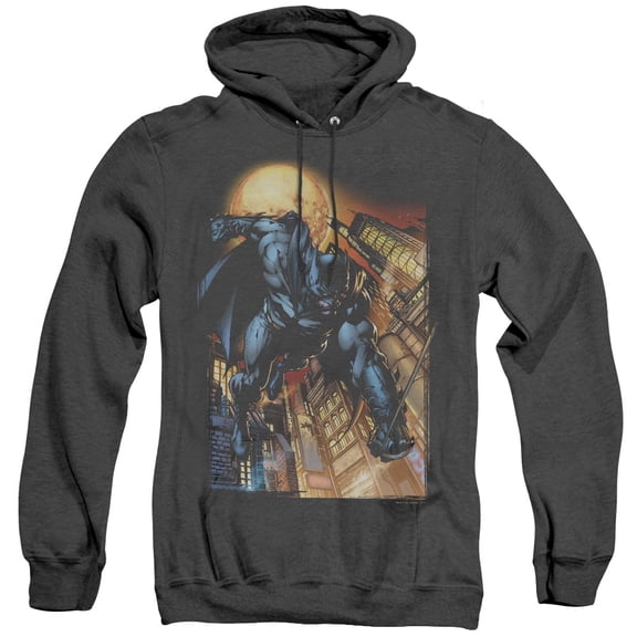 Batman/The Dark Knight #1 Adult Heather Hoodie Sweatshirt Black