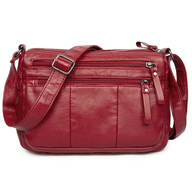 VOLGANIK ROCK Bolsos para mujer, bolso de hombro de piel sintética suave, bolso cruzado para mujer, bolso de bolsillo ligero