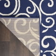 thumbnail image 3 of Nourison Grafix 2'3" x 7'6" (8' Runner) Navy Area Rug Bohemian Contemporary Botanical by Nourison, 3 of 8