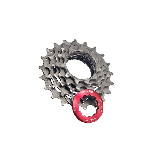 tamizeot Bike 5 Speed Cassette Sturdy Easy Installation Universal Replacement Compact Red Red 8.6x8.6x2.2cm
