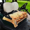 thumbnail image 2 of Golf Cart Seat Covers for 2 Seater,Orange Pumpkin Fall Microfiber Cart Seat Towel Blanket,Thanksgiving Maple Leave Farmhouse Absorbent Breathable NonSlip Bench Seats Protector for Golf Course 51"x31", 2 of 9