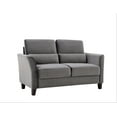 thumbnail image 4 of Uspridefurniture Aalt 57.88" Velvet Square Arm Loveseat,Gray, 4 of 5