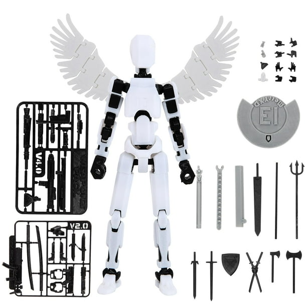 Merryxd Titan 13 Figura de acción Ensamblaje completo Dummy 13 Figura de acción Lucky 13 Figura de acción T13 Figura de acción Impreso en 3D Multiarticulación Móvil Nova 13 Figura de acción Juguete Bl