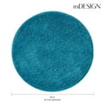 thumbnail image 3 of mDesign Microfiber Accent Rug Mat/Runner, 24" Diameter - Heather Teal Blue, 3 of 8
