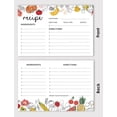 thumbnail image 3 of Inkdotpot 4x6 Inch Recipe Cards (Set of 50) , Thick Double Sided Premium Card Stock- Modern Style White Recipe Notecards for Weddings- Bridal- Baby Shower - veggies & fruits Theme, 3 of 6