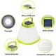thumbnail image 2 of Lámpara de camping plegable verde, linterna portátil para exteriores, luz solar para tienda de campaña, luz de emergencia recargable, diseño en forma de cuenco., 2 of 5