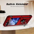 thumbnail image 2 of KOMI for Samsung Galaxy Z Flip 6 Case with Hinge Protection and 360°Rotate Ring Magnetic Kickstand, Samsung Z Flip6 Phone Case for Samsung Galaxy Z Flip 6 5G (Red, for Samsung Galaxy Z Flip 6 Red, 2 of 6