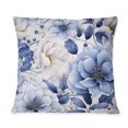 thumbnail image 3 of Designart "Creative Blue Floral Essence" Floral Throw Pillow - Traditional Pillow For Couch - Insert And Pillows Covers For Living Room Decor, 3 of 5
