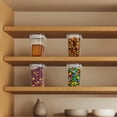 thumbnail image 6 of Sorbus 4-Pcs Plastic Airtight Food Storage Containers with Measuring Spoons, Black, 6 of 7