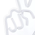 thumbnail image 3 of Bouclair White Peace Sign Neon Light Wall Decor 7.5 X 14.25 in (19.05 X 36.2 cm), 3 of 10
