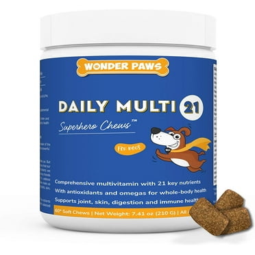 Multivitamin for Dogs-Immune, Mood, Joint, Skin, Heart & Digestive Support-21 in 1 Vitamins-60 Chews