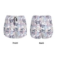 Adobk Autumn Leaves Print Women's Workout Shorts for Athletic Gym