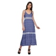thumbnail image 5 of Moomaya V-Neck Spaghetti Strap Sleeveless Flair Dress Printed Summer Clothing, 5 of 6