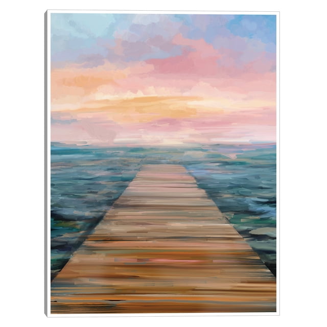 Cuadro Decorativo - En la distancia Jr Impresión en canvas, estrechado