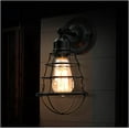 thumbnail image 5 of Pynsseu Industrial 2-Light Black Wall Sconces (2 Count), 5 of 8