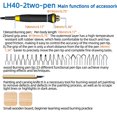 thumbnail image 4 of FIRElood Pyrography Wood Burning Kit Wood Burner Tool Dual Pen 60W Upgraded Adjustable Pyrography Machine, 4 of 7