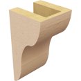 thumbnail image 5 of 4"W x 4"D x 8"H Wide Carmel Rough Cedar Woodgrain TimberThane Corbel, Primed Tan, 5 of 6