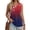 Dark Blue, variant on 4Th Of July Outfits for Women 250th Anniversary USA T-Shirt Womens Sleeveless Shirts Printed Golf Polo Shirts