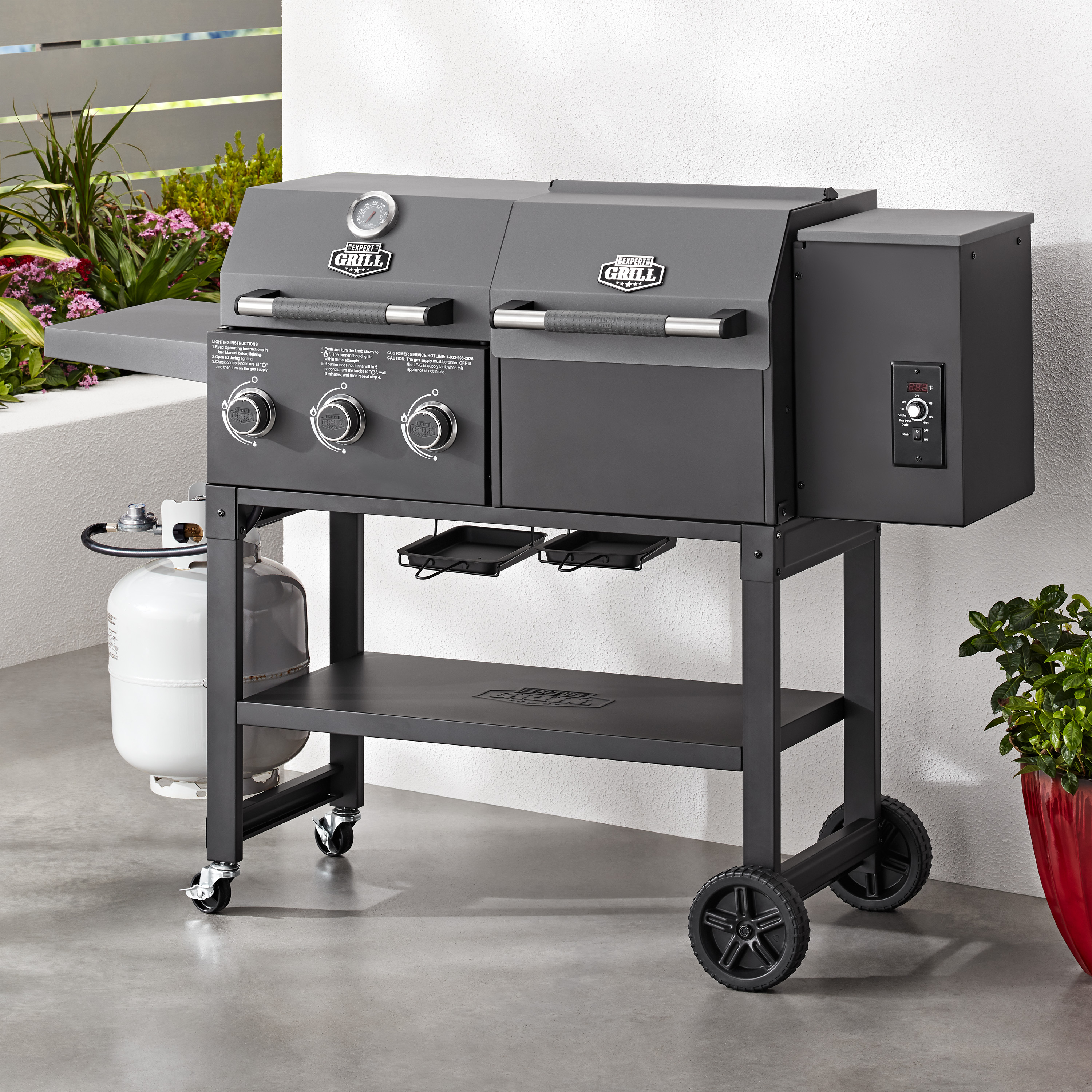 Expert Grill Gas Grill and Pellet Grill Combo - image 2 of 9